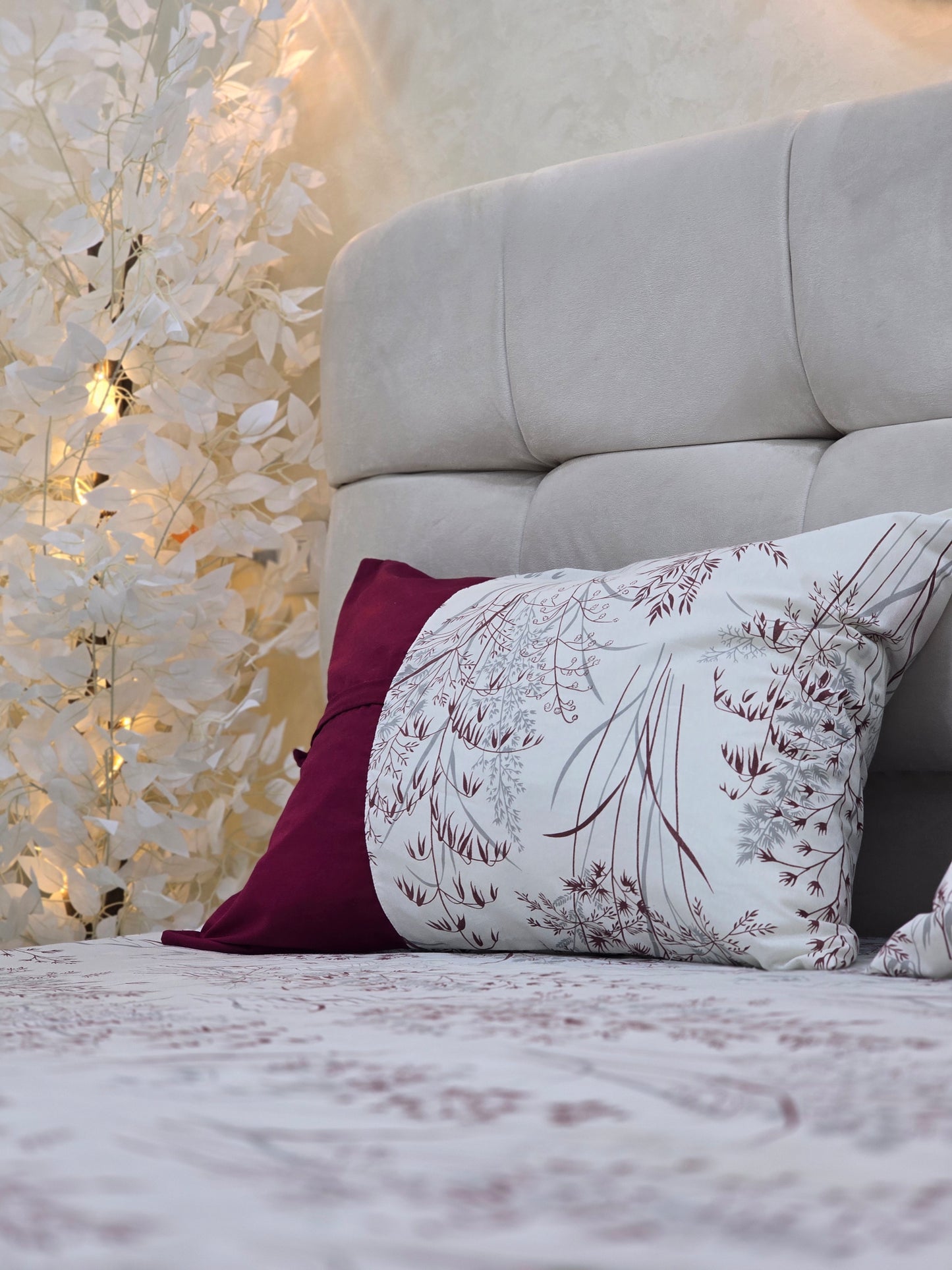 Bow Accent Elastic Bed Set – Premium Egyptian Cotton