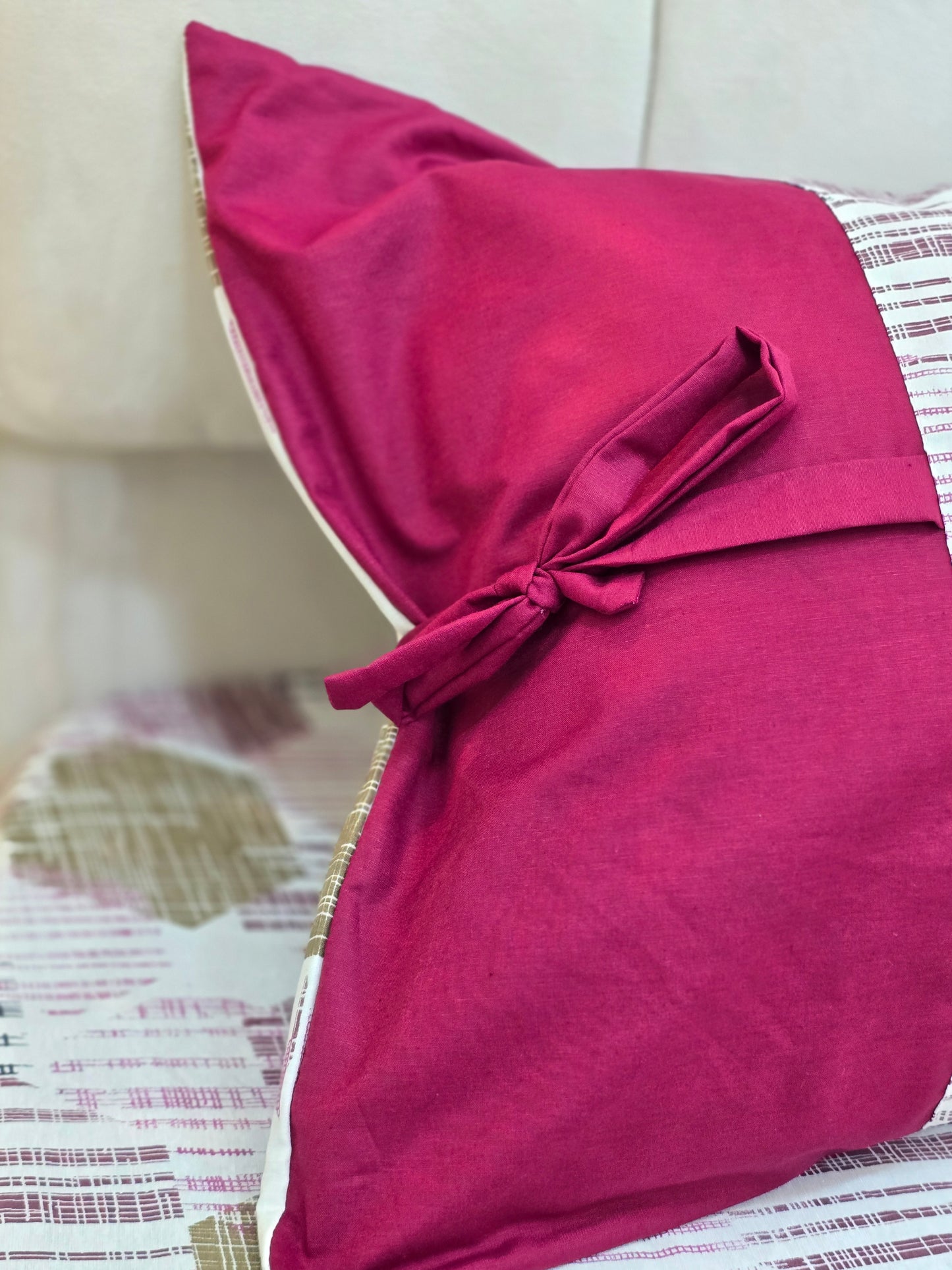 Bow Accent Elastic Bed Set – Premium Egyptian Cotton