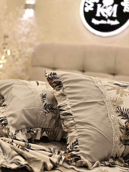 Corniche & Guipure Bed Set – 4 Pieces