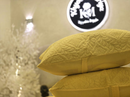 Laser-Cut Cotton Bed Cover – 5 Piece Set