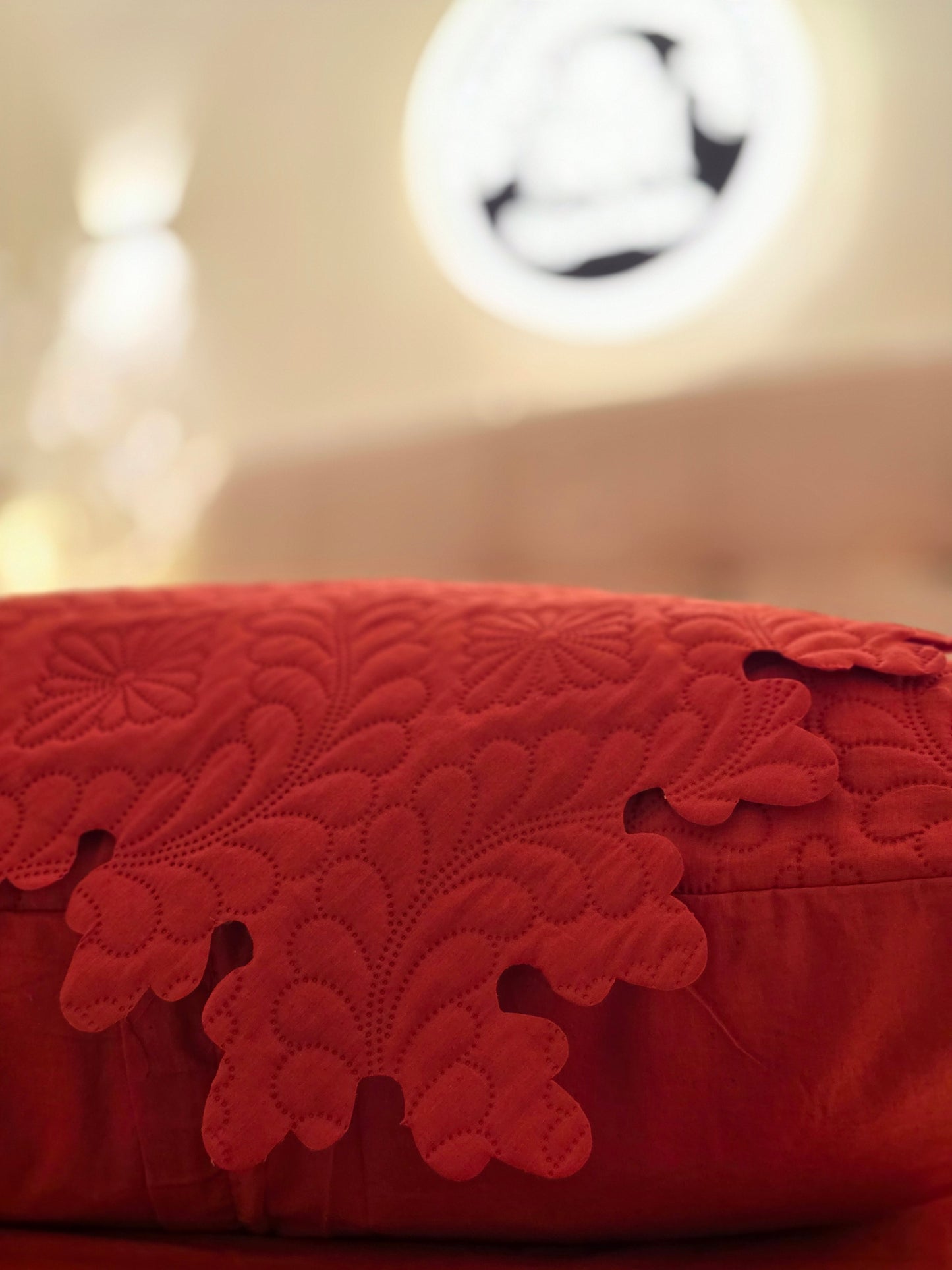 Laser-Cut Cotton Bed Cover – 5 Piece Set