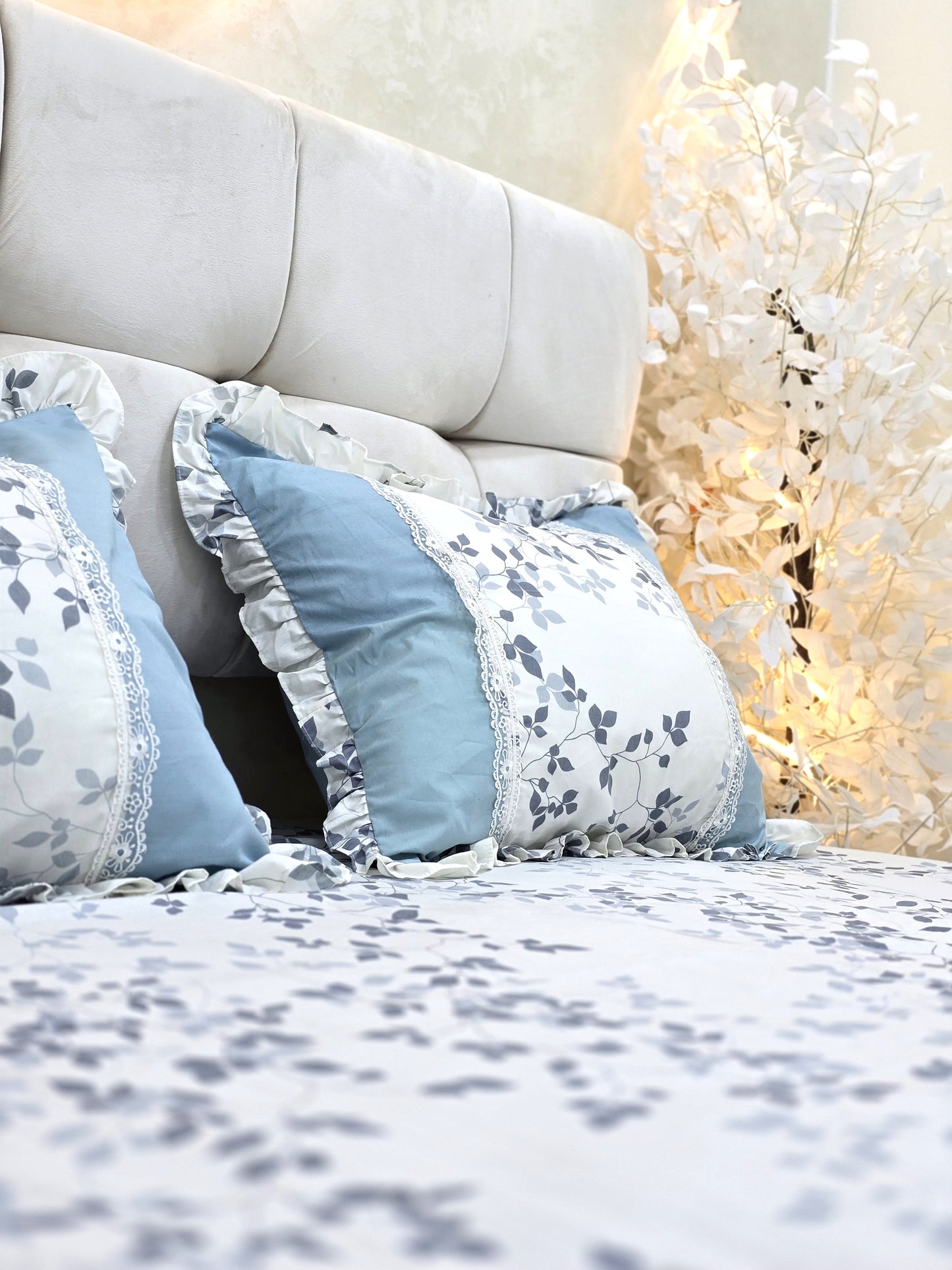 Corniche & Guipure Bed Set – 4 Pieces