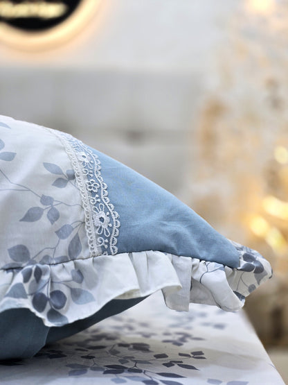 Corniche & Guipure Bed Set – 4 Pieces