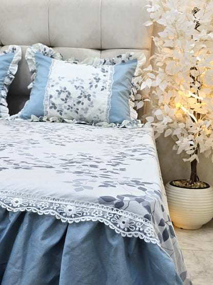 Corniche & Guipure Bed Set – 4 Pieces
