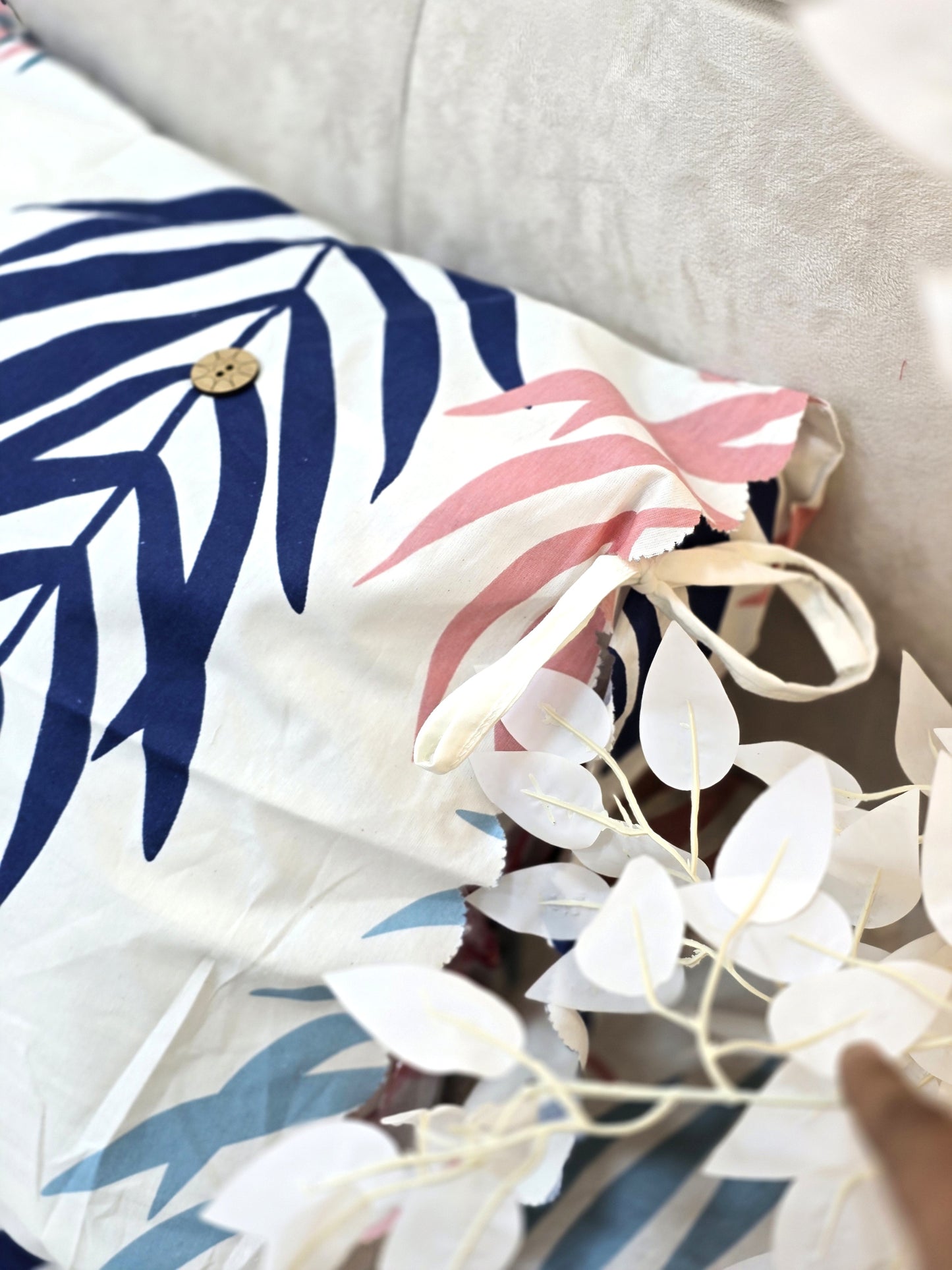 Cotton Bed Set with Piqué Cover – 5 Pieces