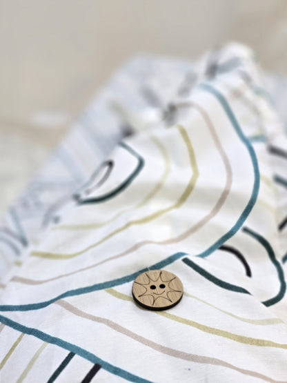 Cotton Bed Set with Piqué Cover – 5 Pieces