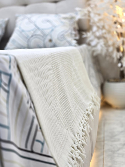 Cotton Bed Set with Piqué Cover – 5 Pieces