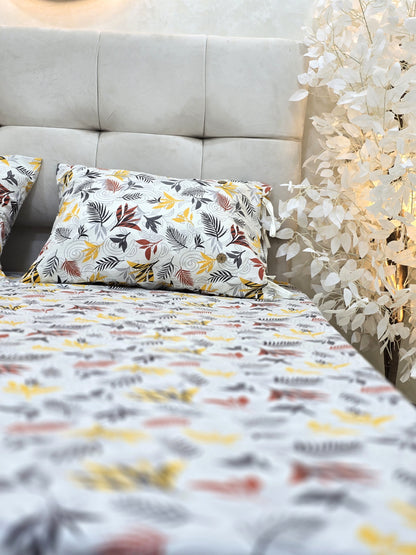 Cotton Bed Set with Piqué Cover – 5 Pieces