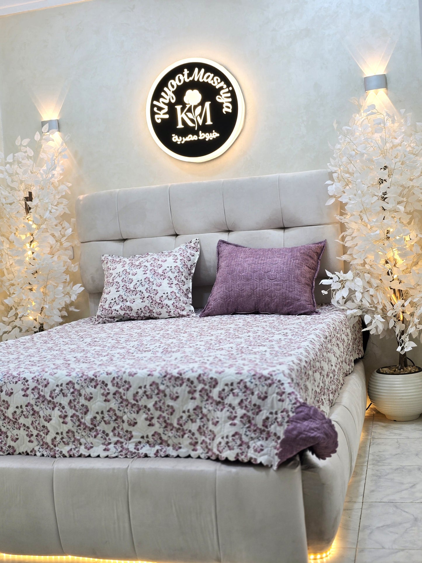 Egyptian Cotton Quilted Bed Cover Set – 3 Pieces