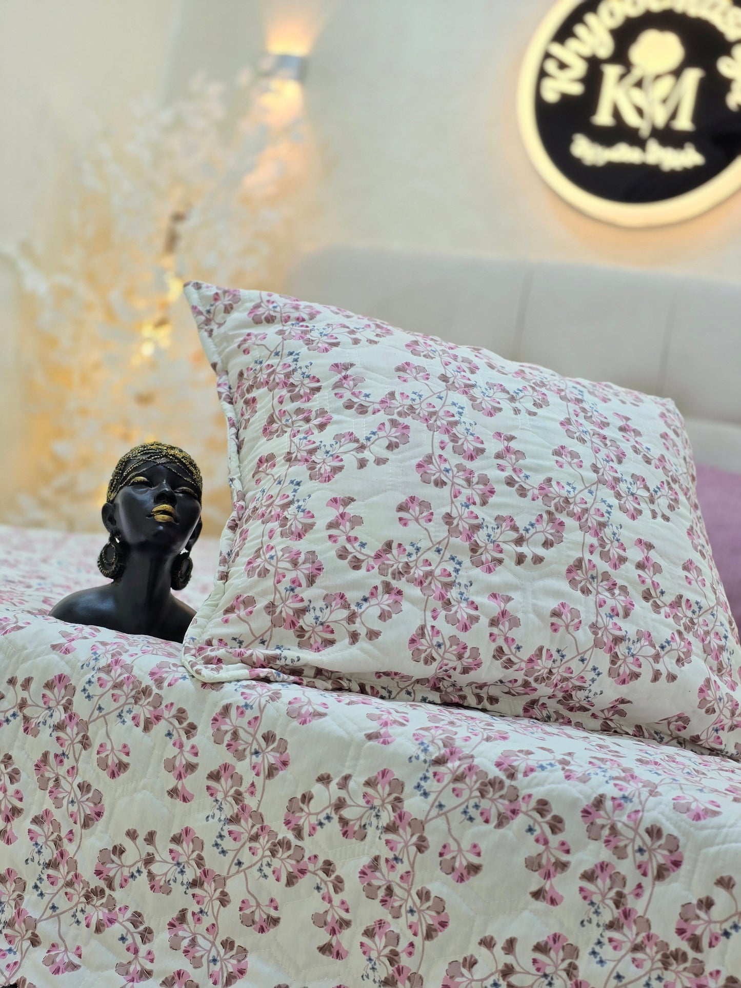 Egyptian Cotton Quilted Bed Cover Set – 3 Pieces