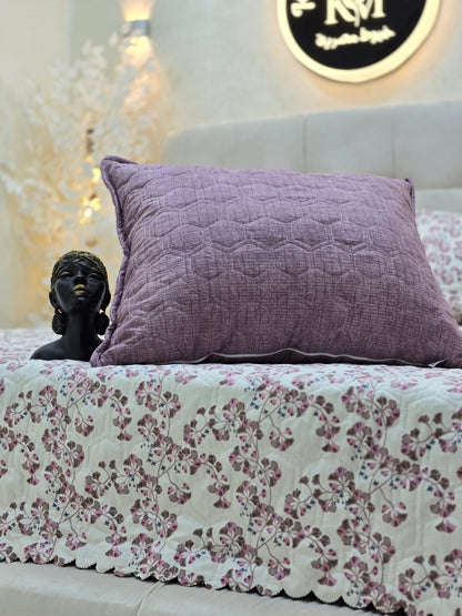 Egyptian Cotton Quilted Bed Cover Set – 3 Pieces