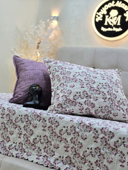 Egyptian Cotton Quilted Bed Cover Set – 3 Pieces