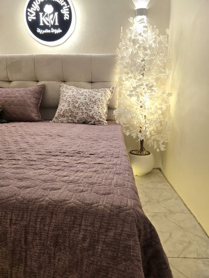 Egyptian Cotton Quilted Bed Cover Set – 3 Pieces