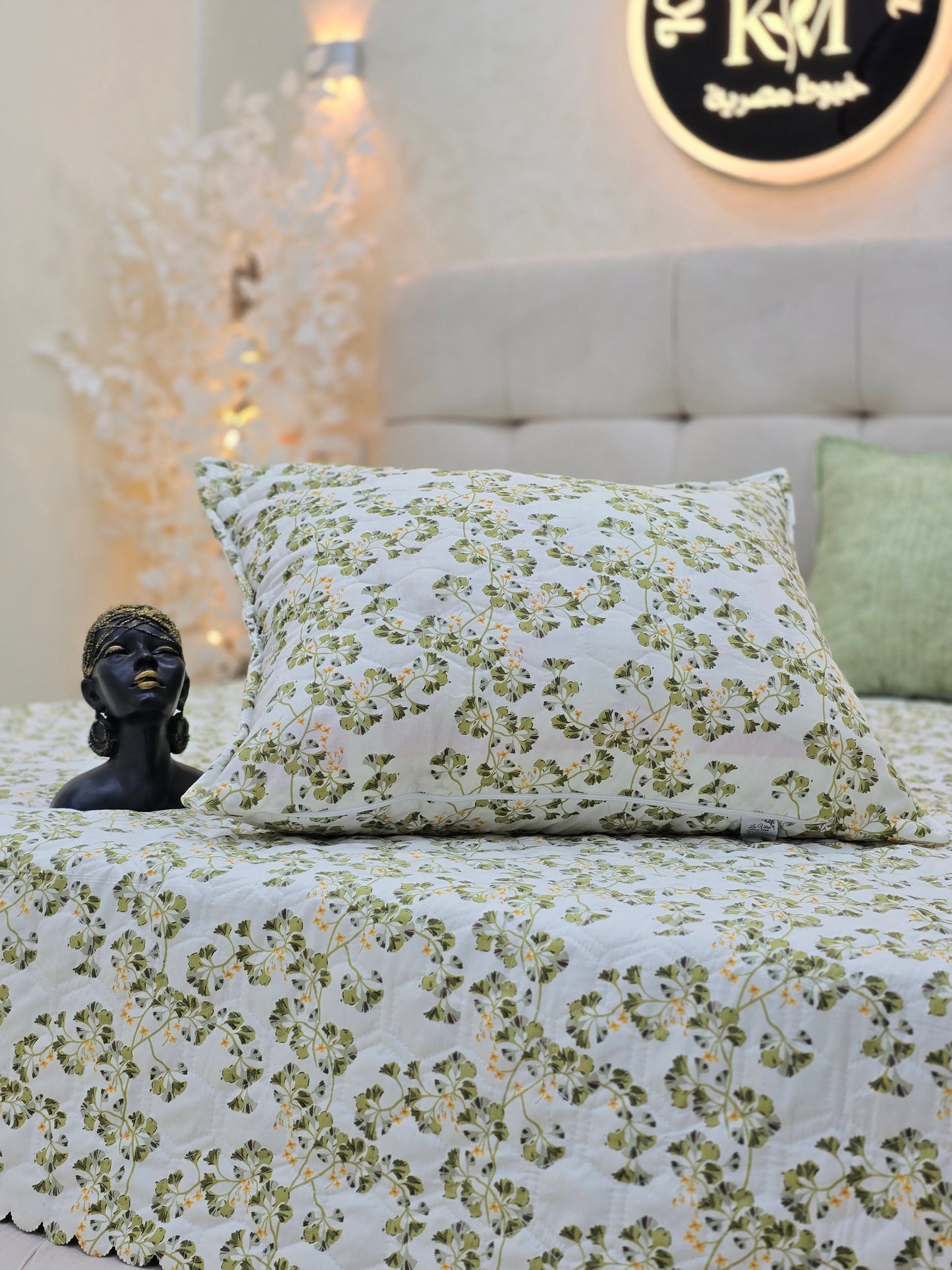 Egyptian Cotton Quilted Bed Cover Set – 3 Pieces