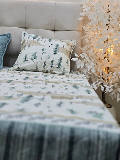 Egyptian Cotton Quilted Bed Cover Set – 3 Pieces