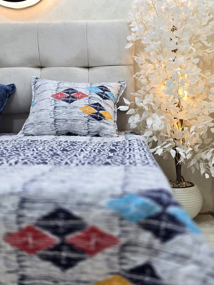 Egyptian Cotton Quilted Bed Cover Set – 3 Pieces