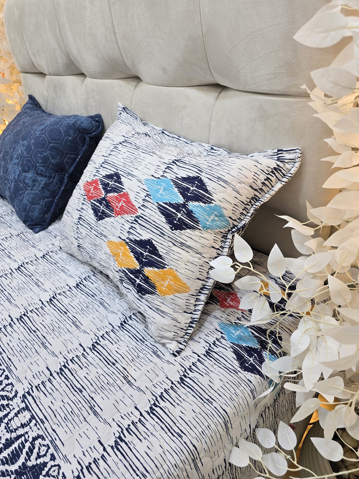 Egyptian Cotton Quilted Bed Cover Set – 3 Pieces