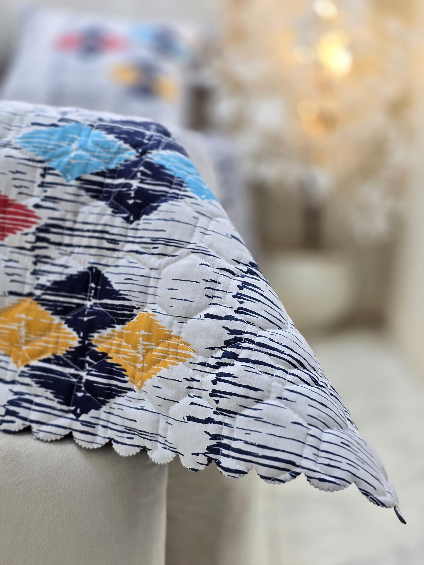 Egyptian Cotton Quilted Bed Cover Set – 3 Pieces