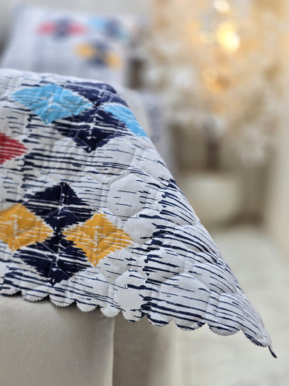 Egyptian Cotton Quilted Bed Cover Set – 3 Pieces