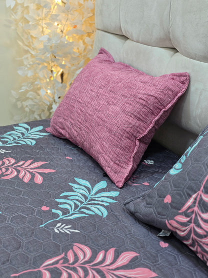 Egyptian Cotton Quilted Bed Cover Set – 3 Pieces