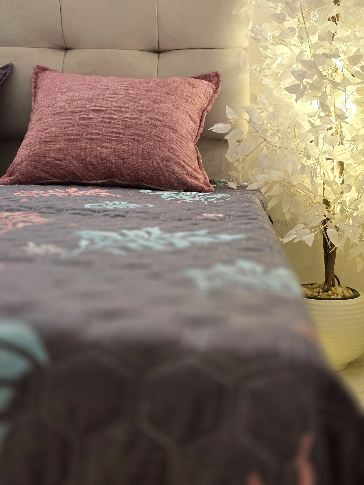 Egyptian Cotton Quilted Bed Cover Set – 3 Pieces