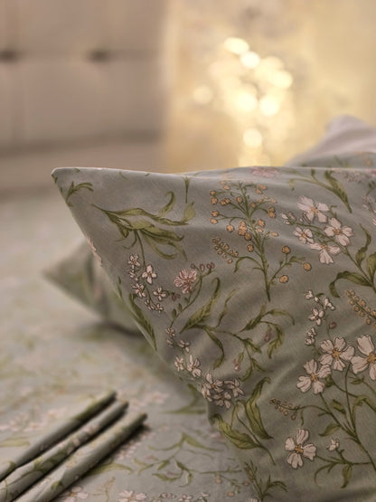 Bow Accent Elastic Bed Set – Premium Egyptian Cotton