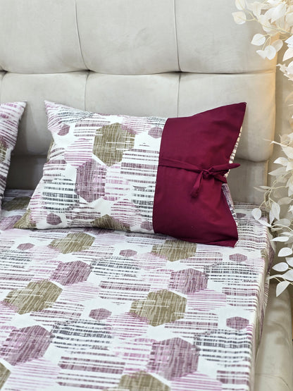 Bow Accent Elastic Bed Set – Premium Egyptian Cotton