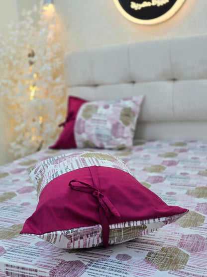 Bow Accent Elastic Bed Set – Premium Egyptian Cotton