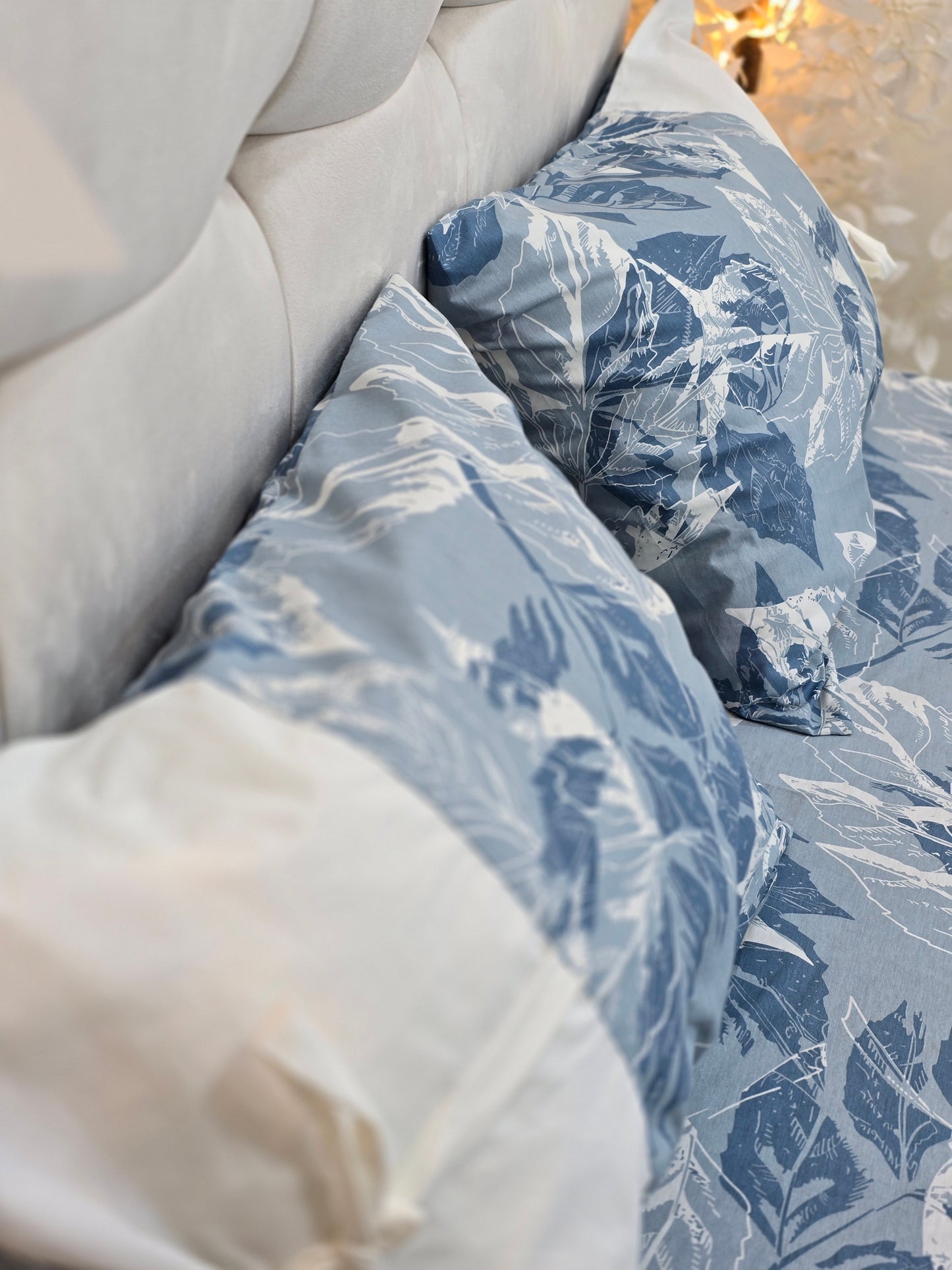 Bow Accent Elastic Bed Set – Premium Egyptian Cotton