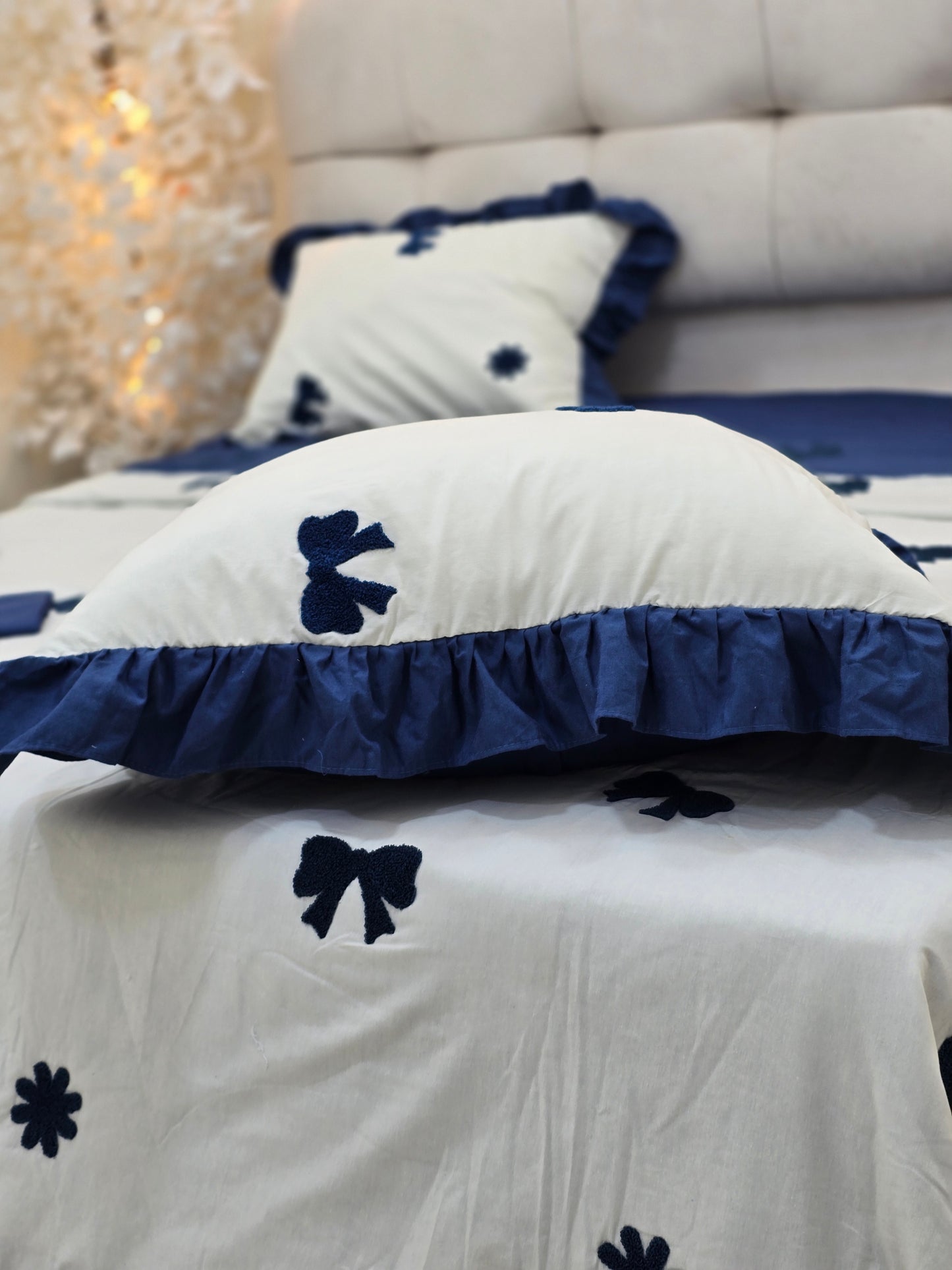 Embroidered Corniche Comforter Set – Premium Egyptian Cotton (5 pcs )