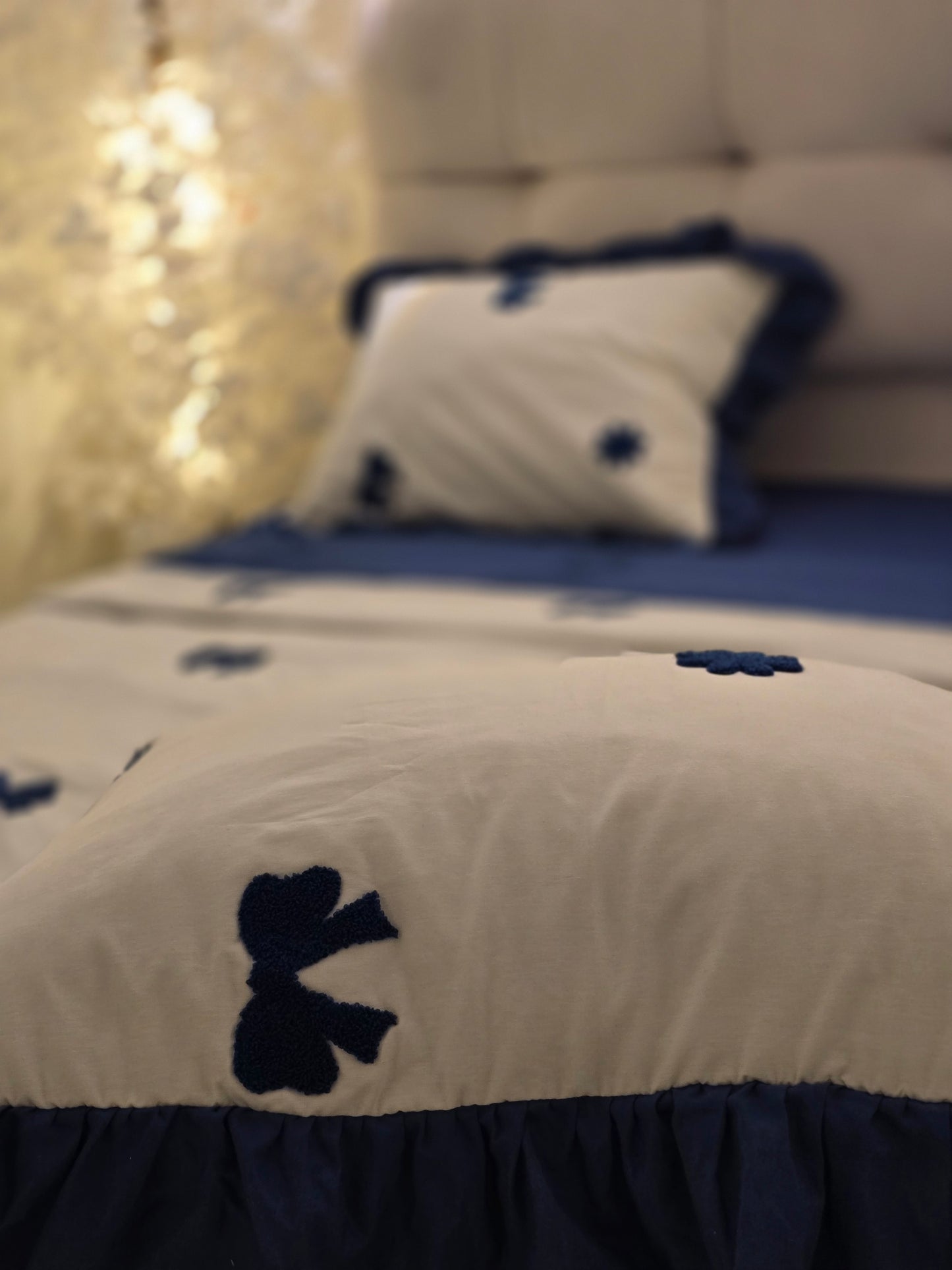 Embroidered Corniche Comforter Set – Premium Egyptian Cotton (5 pcs )