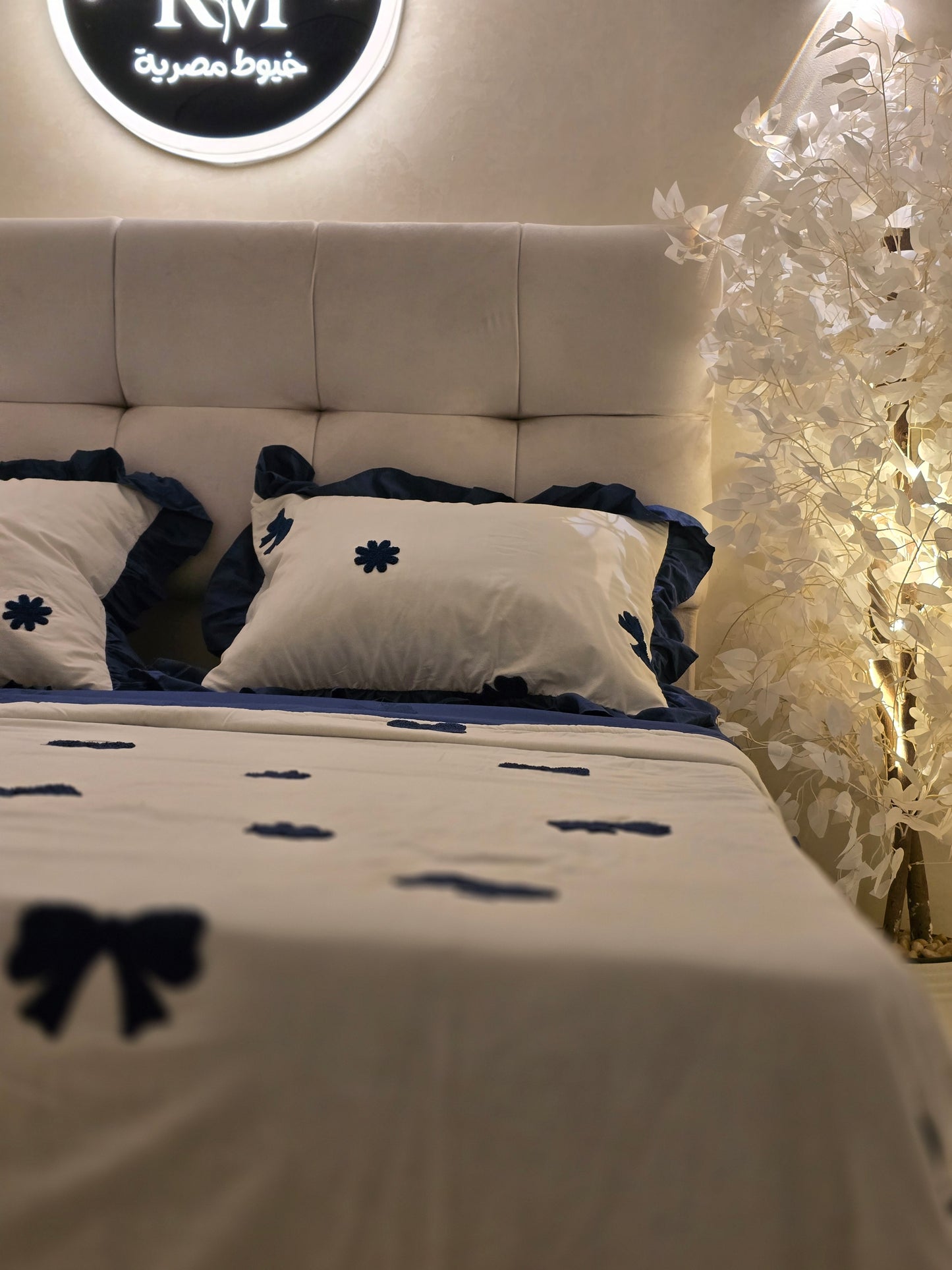 Embroidered Corniche Comforter Set – Premium Egyptian Cotton (5 pcs )