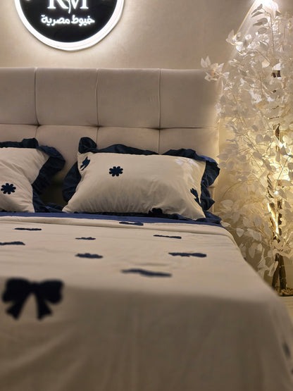 Embroidered Corniche Comforter Set – Premium Egyptian Cotton (5 pcs )